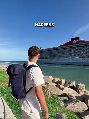 What happens if you fall off a cruise ship? 🤔  With a 17% to 25% chance of being found and rescued, don’t do anything you’re going to regret. 😬  #cruiseship #ship_facts #cruising #travel #fyp 
