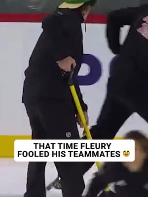 You never know what tricks Marc-André Fleury had up his sleeves 😂