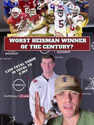 #greenscreen is Fernando Mendoza the worst Heisman winner of the century in CFB? #TikTokCampaign #CollegeFootball #heisman #mendoza