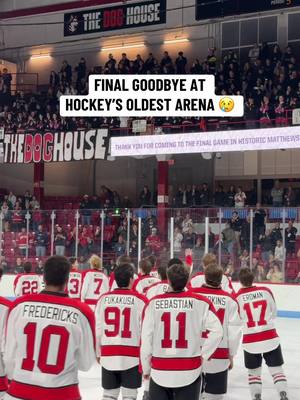We bid farewell to the world’s oldest rink ❤️ After 115 years of hockey, the final horn has sounded at historic Matthews Arena.