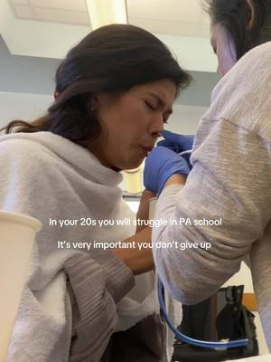 The NG tube on each other will forever haunt me but proud of how far I’ve come :0  #paschool #physicianassistant #premed #dermpa #healthcare 