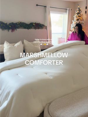 double-stuffed. extra fluffy. feels like a marshmellow cloud ☁️💫😴 #mellowsleep #comforter #bedding #cozybedroom @Mellow Sleep 