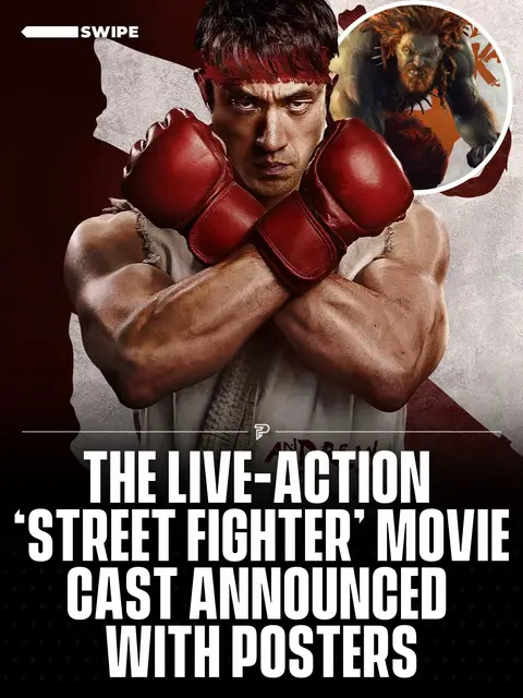 Hadouken incoming 🥊🎮 The live-action Street Fighter movie has officially revealed its cast with character posters and it’s stacked. So far, the lineup includes Andrew Koji (Ryu), Noah Centineo (Ken Masters), Callina Liang (Chun-Li), Jason Momoa (Blanka), Curtis “50 Cent” Jackson (Balrog), Roman Reigns (Akuma), Cody Rhodes (Guile), David Dastmalchian (M. Bison), Orville Peck (Vega), Hirooki Goto (E. Honda), Vidyut Jammwal (Dhalsim), Andrew Schulz (Dan), plus Eric André, and even Alexander Volkanovski as Joe. The film is currently set for Oct. 16, 2026. Who are you picking as your main? 👀 #StreetFighter #Movies #Gaming #pubity #RoadTo19M 