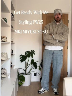 Layering up with @MKI MIYUKI ZOKU - AD  . Outfit Breakdown ⬇️ - MKI Wool Fleece Quarter Button Up - MKI Design Studio Long Sleeve Tee  - MKI Denim Classic Jean  - Salomon x Margiela XT-6  - Watch AV86  . #simplefits #OOTD #mensfashion #winterfashion #StreetStyle 