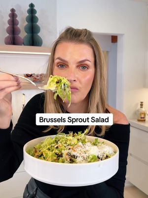 The perfect salad for your holiday celebrations! Brussels Sprout Salad Serves: 4-6  Prep time: 8 minutes  Toast time: 3 minutes  Special tools: veggie peeler and microplane  Ingredients:  4 cups Brusselsl Sprouts, shaved 1 large juicy lemon zest and juice 4 tablespoons EVOO Terra Delyssa, divided 1 teaspoon kosher salt 3/4 cup dried currants 1/2 cup pine nuts, toasted  1/2 cup manchego, shaved  1/2 manchego, grated  4 twists black pepper  Method: 1. Toss shaved Brussels into a large bowl and massage in lemon zest, juice, kosher salt and 3 tablespoons of EVOO. Let it sit for 20-30 minutes. 2. Add in currents, pine nuts and shaved manchego. Toss and plate.  3. Garnish with grated manchego, olive oil and black pepper.  4. Serve with a smile. . . . #holidaysalad #holidayrecipes #salad #saladrecipe #Recipe 