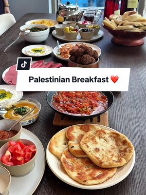 A Palestinian breakfast. 🤍🫒 It’s family, it’s history and it's resilience on a table. ❤️