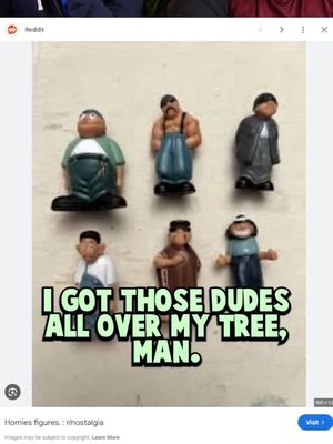 He Uses Homies As Christmas Tree Decorations? #homies #cinnamontoastken
