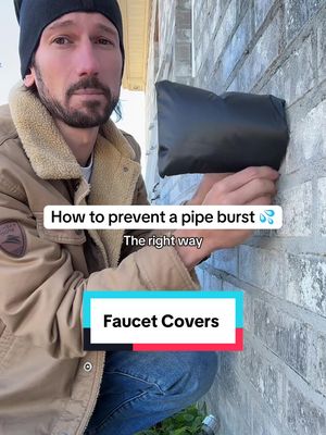 Now that freezing temps are here, it’s time to cover your outside faucets #homehack #homeimprovement #tiktokshopcreatorpicks 