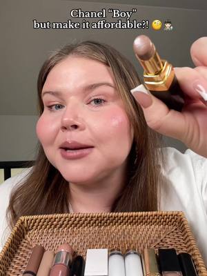 Replying to @Allie Torres Chanel “Boy” for a fifth of the price?? 👀🔥 Which do we think is closest??  #chanelboy #affordable #affordablemakeup #viralmakeup #makeupreview 