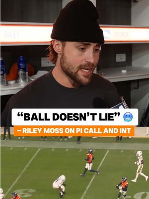 Riley Moss on the terrible Pi call 😂 #broncos #nfl #nflfootball 
