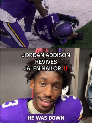 Hit him with the stim and brought him back to life 😤 #skol #SNF #minnestoavikings 