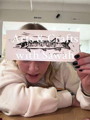 Sunday night arts & crafts with Sawah🤗🎨🖌️#linocutprint #blockprint #blockprinting #artsandcrafts 