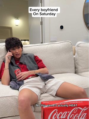 #ad Guys he’s really busy! Chief Fan Officer for @Coca-Cola in the BUILDING (that’s me)! Being a college football fan is hard - let’s face it, with all the emotions you endure, you deserve a crisp Coca-Cola during your (or your boyfriend’s) weekly Saturday game #comedy #boyfriends #CollegeFootball #fandom