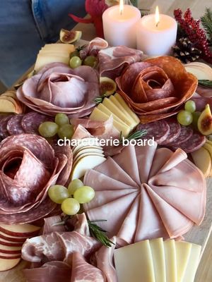 3 Tips for Creating the Perfect Charcuterie Board 🎄🎉🎁 1) Use high-quality deli meats! My go-to’s are the amazing specialty deli meats from Mastro and San Daniele. They’ve been making charcuterie for over 4 decades, and use only the finest ingredients with authentic Italian traditions. The taste of their products is truly unmatched!  2) Make some fresh focaccia! The best way to build the perfect bite, is to start with some warm bread. Making focaccia is a lot easier than most people think, and I have a great same-day recipe that anyone can make. Check it out at the bottom of this caption! ⬇️ 3) Include lots of fresh fruits! Most people like to include fruits on their charcuterie platter for decoration, but their flavour is what will take your charcuterie board to the next level! We all love the saltiness of a good salami or prosciutto, and the sweetness of an apple or fig will create the perfect pairing.  SAME-DAY FOCACCIA RECIPE ⬇️ INGREDIENTS:  2 cups bread flour 1 cup warm water 1/4 cup Olive Oil 1 tsp instant yeast 1 tsp honey 1 tsp fine sea salt INSTRUCTIONS: 1) In a large bowl, whisk together water, salt, honey, yeast and 1 tbsp of olive oil, then incorporate your flour to form a "shaggy", slightly wet dough. Scrape down the sides of the bowl to form a ball. Cover the bowl with a damp towel and leave it at room temperature for 25-30 minutes. 2) Uncover your dough. Lightly coat your hands with olive oil, and grab it from one side. Pull the dough, stretching it up, and over into itself. Repeat this "stretch and fold" three more times, for a total of 4 folds. Cover your dough again and leave it for 25-30 minutes. 3) Repeat the stretch and fold process once more, completing 4 full stretch and folds. Cover your dough once more, but now set your oven to 425 degrees F. If your stovetop has a "warm spot" above your oven, place your covered bowl there for 25-30 minutes, or until your dough roughly doubles in size. 4) Prepare a 9"x9" baking dish lined with parchment and very generously coat the bottom and sides of the parchment with olive oil. Flip your dough directly into the middle of your pan. Do only TWO more gentle stretch and folds at 12 o’clock and 6 o’clock (mostly "fold"… not a lot of "stretch"), then flip your dough to have the nice side facing up. Stretch the dough to reach each corner of the pan. Cover your dough with a piece of parchment coated with olive oil, and let proof for 30 minutes in a warm place. 5) Remove the parchment paper covering your dough, and drizzle olive oil around the surface of the dough. Use your fingers to create dimples in the dough. Sprinkle flaky salt around the surface of your dough. 6) Bake for 25-30 minutes or until the focaccia is nicely golden brown. Let bread rest for 30 minutes before slicing. #MastroFestive #Mastro #SanDaniele #ad @sharemastro 