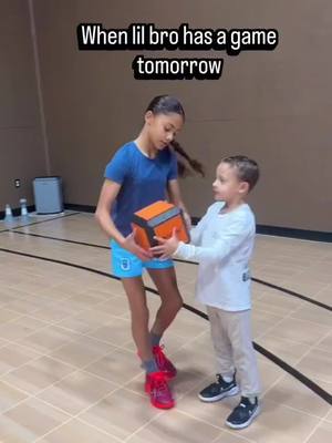 Big sis, lil bro workouts! The FORM Basketball is a great training tool for all ages to learn proper shooting form #basketballtraining #basketballworkout #basketballshooting #shootingform #formshooting 