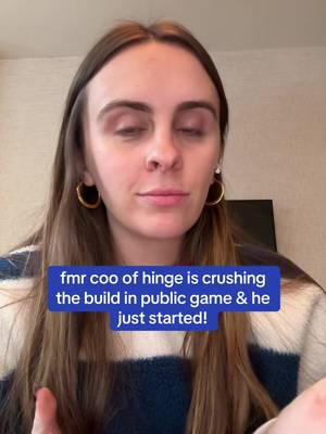 fmr coo of hinge is crushing the build in public game & he just started! @Sam Levy !!