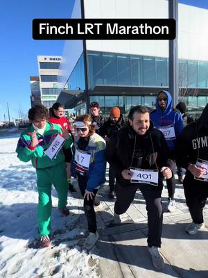 Finch LRT Marathon #toronto #torontolife #torontotiktok #humbercollege 