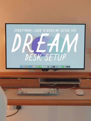 Everything I used to build my sister her dream desk setup ft. @oakywood.shop ✨ full YT video is linked in my bio! 