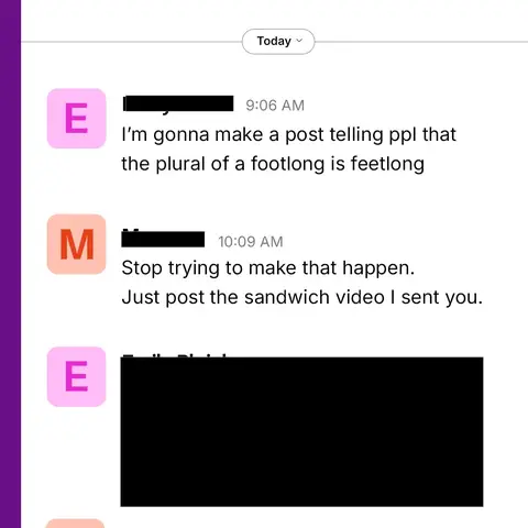 Guys pls help me prove my boss wrong. It would be ‘feetlong’ right???