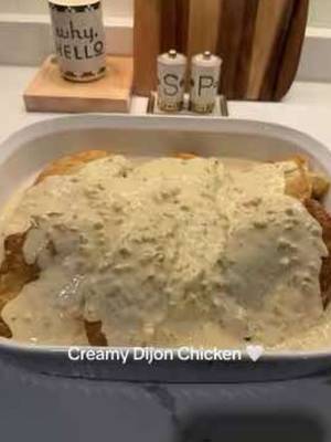 Creamy Dijon chicken!! Peep Ringo 🐕 #cookingasmr #dinneridea #glutenfree 