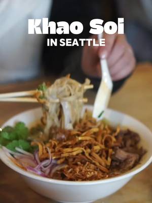 Khao Soi is one of my favorite noodle soups and it’s perfect for this season. @Ginger & Scallion in Ballard specializes in this popular Thai noodle soup and I love coming here. Choose your favorite protein to accompany your noodles and warm up with a nice bowl. I just love the rich curry broth. If you’ve never been, make sure you add Ginger & Scallion to your Seattle list. #seattle #restaurant #khaosoi #noodles #thaifood