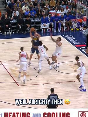 Self pass 😳 #denvernuggets #NBA #jokic 