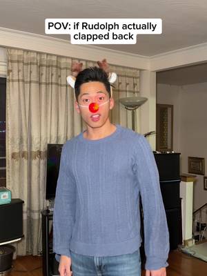 cause why are you making fun of my nose tf??? #pov #comedy #rudolph #christmas #fyp 