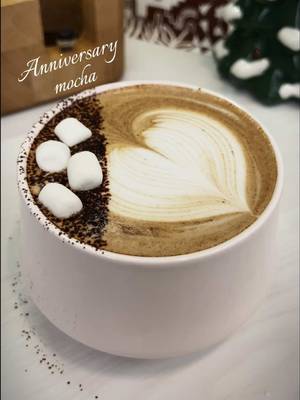 Mocha with love and a winged heart for my wife to celebrate our wedding anniversary ☕️♥️💍👰🏻‍♀️🤵🏻 A year since we got married, a wonderful family growing with a beautiful baby boy. The latte art winged heart representing my love, her pink cup representing her cuteness, and her favorite drink meaning she’s so sweet: mocha; with a special Christmas touch with cocoa powder and marshmallows on top ✨ Note that when I recorded this milk steaming clip, I was holding our baby, and the automatic IR-based steaming stop with La Seine X, also the grinder by weight, are being a game changer when the baby is only calm when holding him 🙈 so this is a parent-friendly espresso machine too! Other coffee details on this prep: grinder by weight, espresso pressure profiling and IR steaming with La Seine X from @maxims_espresso_official, double wall porcelain cup from @kruveinc, gravity distributor and latte art pitcher from @normcore, impact tamper from @Ikapecoffee, scale from @Maestri House, 85% dark chocolate and raw rosemary honey from my hometown in Spain, and delicious coffee from @buunnicoffee (decaf single origin Ethiopia). Find links and discounts to some of these on my Instagram bio! 🔗 #coffee #cafe #family #wedding #fyp 