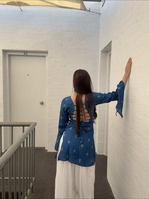 This kurti has my heart 🩵@Prasuna.clo @Prasuna Clo 🫶 #kurthicollection🌸 #feelingbeautiful #nepalidesigner #prasunaclo #fyppppppppppppppppppppppp 