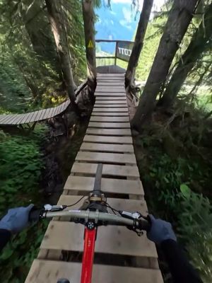 That right there is every rider’s dream trail! ( 🎥 @nachoofabian_ ) #Unreel #Extreme #MTB #Sendit