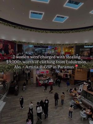Two women from New York were charged after allegedly stealing more than $9,000 worth of clothing from multiple stores at @westfieldgsp in Paramus. Police said mall security and officers observed the women making repeated trips between stores and a parked SUV, identifying the activity as an organized retail theft operation. Loss prevention officers from @lululemon and @aloyoga reported the suspects concealed merchandise and left without paying. Police also recovered stolen items from @aritzia. Authorities seized burglary tools used to disable security tags, along with foil-lined bags commonly used to evade detection. The total value of recovered merchandise was $9,144, police said. Jenai D. Crawford, 25, of Yonkers, and Shanique M. Roberts, 30, of Brooklyn, were each charged with second-degree shoplifting, receiving stolen property, and possession of burglar tools. Both were released on summonses and are scheduled to appear in court on Jan. 2. Follow for more #local news + events #bergencounty #bergencountynj #northjerseynews #njnews  