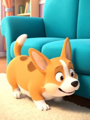 He really thought he was the main character for a second there... until gravity hit 🤣🥔 . #fyp #dogsoftiktok #corgi #animation #funnyvideo #cutedog #chubbydog #relatablememes