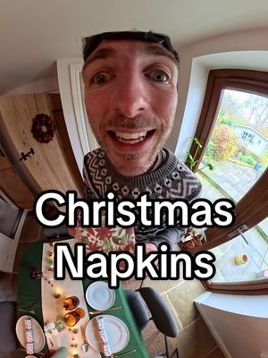 Christmas napkins for the Christmas table 