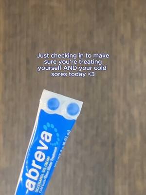 Tiny tube, big reminder: treat yourself and your cold sore today 💙