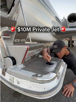 $9k/hour working on $10M Private Jets as a Certified Aircraft Technician  #aircraftdetailing #detailing #aircraftmaintenance 