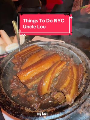 This spot STAYS PACKED. For dinner, we had Cantonese food at Uncle Lou in Chinatown. You pulling up?  #thingstodoinnyc #goodeats #cantonesefood #porkbelly #nyceats 