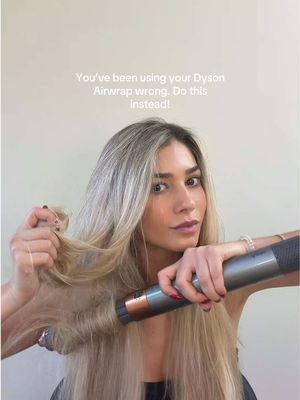 Hold your airwrap horizontal and start from the bottom up. I hold the hair after instead of using clips to hold the pieces. Literally takes 5 minutes and looks like you just walked out of the hair salon.  #hair #hairstyles #hairtransformation  #hairtok 