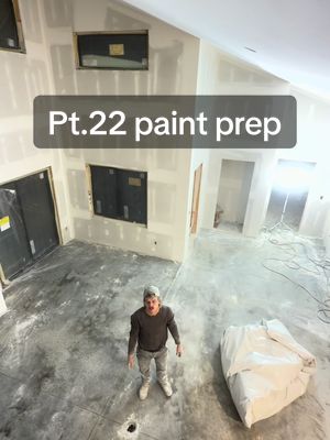 Pt.22 Paint prep #DIY #fyp #series #customhome #painting 