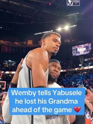 Wemby made sure to congratulate the Knicks team after their NBA Cup win 🏆❤️ 🎥: @nbaonprime  #wemby #wembanyama #knicks #spurs #nbacup 