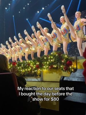 I have paid hundreds for worse seats multiple times….  #rockettes #rockettes100 #radiocity  