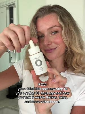 New routine unlocked: Hair Serum + a quick scalp massage = your hair’s new favorite combo 💆‍♀️✨ #Nutrafol #HairSerum #hairtok #scalpmassage #hairroutine  🎵Music sourced from: Tiktok Commercial Library 