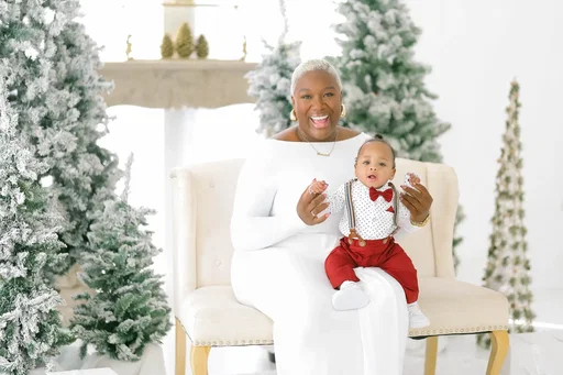 To think that a year ago today, my baby was in the Nicu and we celebrate Christmas there to fast forward a year later we are now here taking our first holiday photos. God is so good and my heart is so full. First of many holiday photos together. 💙🤍❄️ @@Diaographycaptured these 🩷 ##holidayphotos##christmasphotoshoot##nicumom##contentcreator