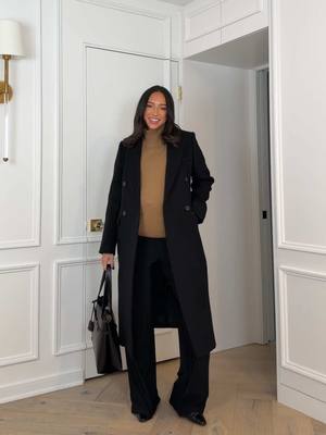 I will stand on this: pregnancy work outfits are the toughest styling challenge out there 😅 #workootd #bumpstyle #maternityfashion #winterfashion #outfitsforwork 