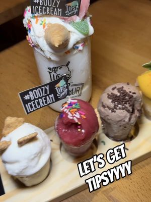 BOOZY ICE CREAM 🍦 Opening this week in the heart of Phoenix, you can get tipsy eating delicious ice cream. 😍 They’re set to open THIS Saturday, December 20th. What we tried.. Ice Cream Flight (4 flavors) 🥭 Mango Margarita 🍋 Raspberry Limoncello (fave 🌟)  🍫 Mexican Hot Chocolate  🍰 Cake Batter (fave 🌟)  Sundae: “It’s My Party” 🥳 In some of them you can taste the alcohol (in a good way) and some of them you can’t tell at all!! They have both dairy & non-dairy options! They sell take-home pints. 😉 There are options with Tequila, Vodka & Rum and yes, they do have some non-alcoholic options available!  (hosted) 🍨 This is the famous Tipsy Scoop, their first Arizona location in Downtown Phoenix. 🏙️ Will you & your friends be gettin tipsy off of ice cream now? 👀  Address: 355 N Central Ave Suite 102, Phoenix, AZ 85004 • #arizonacheck #boozy #girlsnightout #azfoodie 