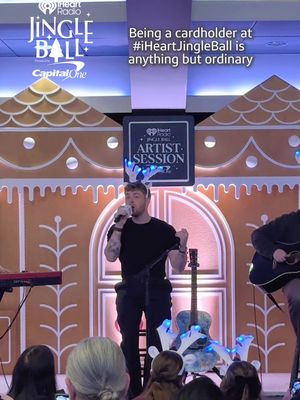 Gain access to extraordinary experiences like an artist session with #CapitalOnePartner Alex Warren as a cardholder at #iHeartJingleBall. Access more exclusive experiences on Capital One Entertainment. Terms apply. See link in bio.