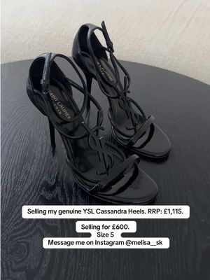 Christmas present for you girl?😍🖤  #ysl #yslheels #saintlaurent #forsale #designer 