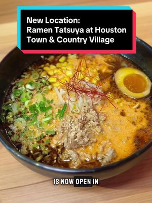✨New Ramen Spot in Houston✨ Ramen weather is here 🍜 Ramen Tatsuya just opened its second Houston location at Town & Country Village, bringing their Austin-famous tonkotsu broth to the west side—no inner-loop drive required. This mini chain knows broth, and it shows. Ordered: spicy miso ramen, tsukemen dipping noodles, spicy chili gyoza, and a house salad. The ramen hits, the gyoza delivers, and while longtime fans may notice the updated tsukemen broth, it’s still a solid, comforting bowl. The space is super cute —Bold graphics, giant rope lanterns, lots of energy. If you’re in West Houston & ramen cravings, check it out!  📍 Ramen Tatsuya – Town & Country 600 W Sam Houston Pkwy N # 605, Houston, TX 77024 👉 Save this spot #HoustonRamen #WestHoustonEats #RamenTok