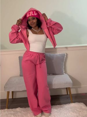 Pink Fashion Nova  Wearing these items  💕On the go fleece pants set  💕I’m a rich girl beanie  💕Closer to haven layered necklace @Fashion Nova  #fyp#OOTD#fashioninspo#fashionnova#fashionnovapartner 