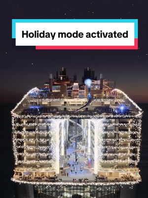 Holiday mode activated on MSC World America. ✨ #MSCCruises #MSCWorldAmerica #Christmas #Christmascruise #cruiseship