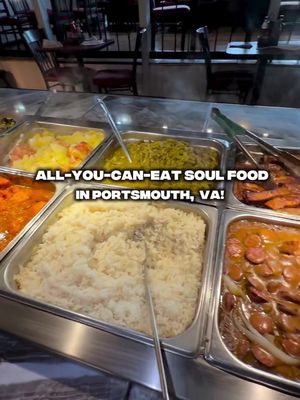 The StormChasers said to try out Cooper’s for some good Soul Food! 👀👀 I can’t find their IG so check out their FB Cooper’s Restaurant and Lounge!  Now I want to be honest, my expectations going into this was somewhat low. No offense to them I just didn’t know what a soul food buffet could possibly hit on, MIND YOU I haven’t been to a buffet in YEARS!! lol  I was so shocked by how the food was actually really good. I would come just get my same order to go and be completely satisfied. If the food quality and service is consistent everytime then it’s a win for me. They had items like smothered pork chops, baked chicken, fish, smothered sausage, and more.  $22 isn’t bad at all in my opinion considering you can get as much as you want + you’d spend that ordering just a plate damn near some other places. Also I’ve spend more than that bit KBBQ, hot pot, and etc. They serve you drinks (I got a sweet tea) and they bring you the cornbread or a roll.  I heard they switch up some of the items so checkout for updates on their Facebook. Service was good, place was really clean, it’s a really solid spot I’ll be coming back 💙 Rating: Fried chicken 8.5/10 Yams 7/10 Mac 7.5/10  Greens 5/10 Cornbread 7/10  📍3112 high st, Portsmouth, VA • • #757 #stormchasers #portsmouthva #virginiabeach  #hamptonroadsva  